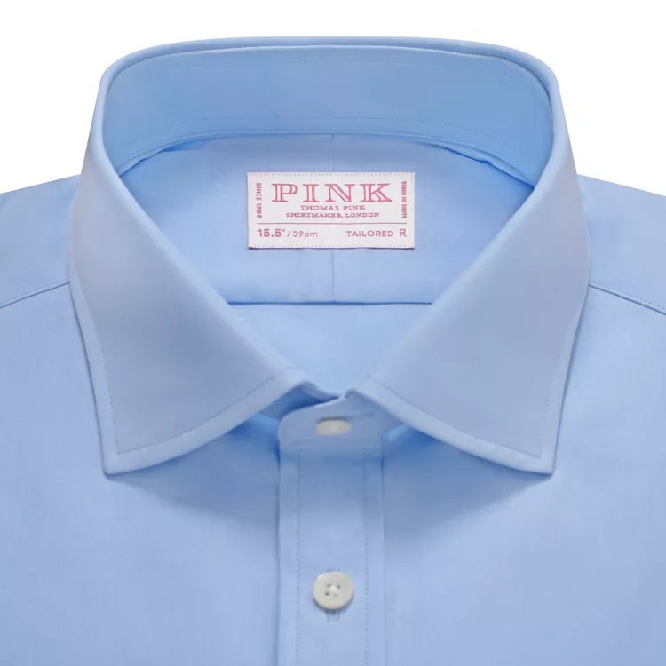 Pale Blue Classic Fit Formal Ramses Poplin Shirt