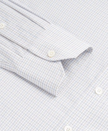 Beige & White Classic Fit Shadow Casual Check Formal Shirt