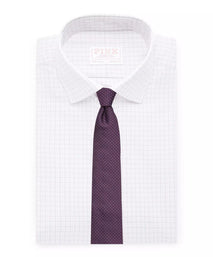 Pale Pink & Grey Classic Fit Shadow Casual Check Formal Shirt