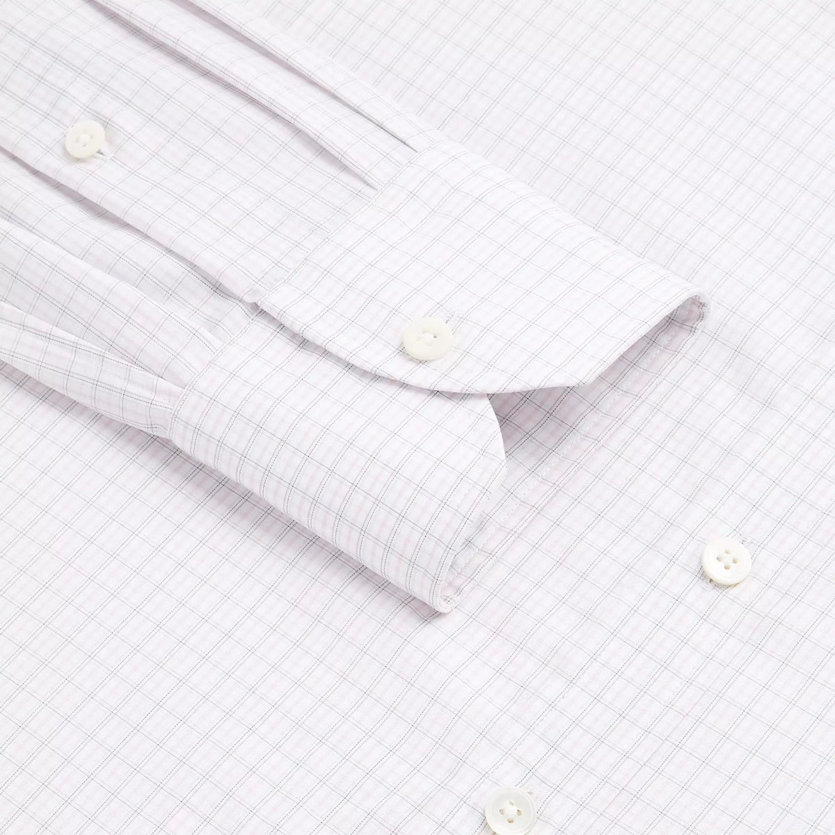 Pale Pink & Grey Classic Fit Shadow Casual Check Formal Shirt