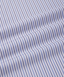White & Blue Classic Fit Regent Track Stripe Formal Shirt