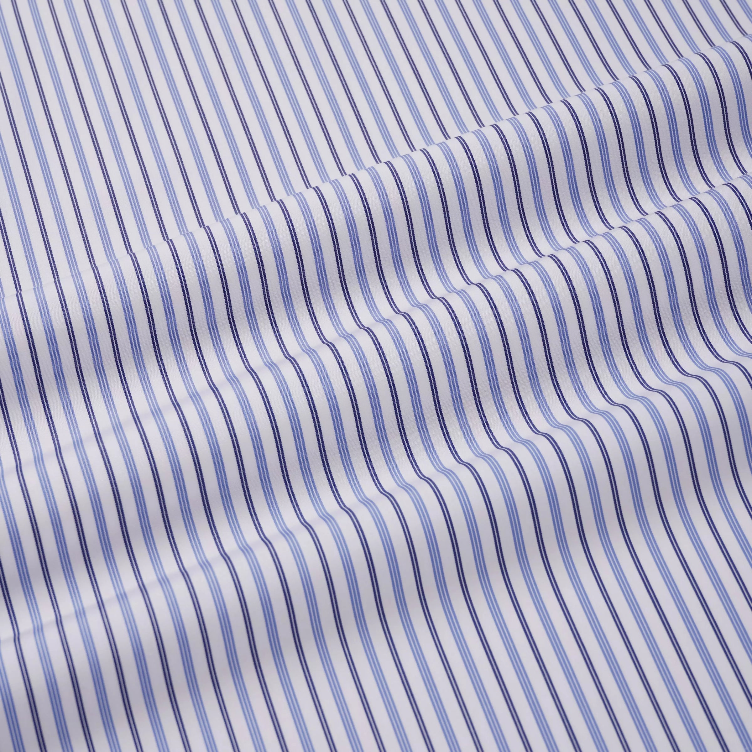 White & Blue Classic Fit Regent Track Stripe Formal Shirt